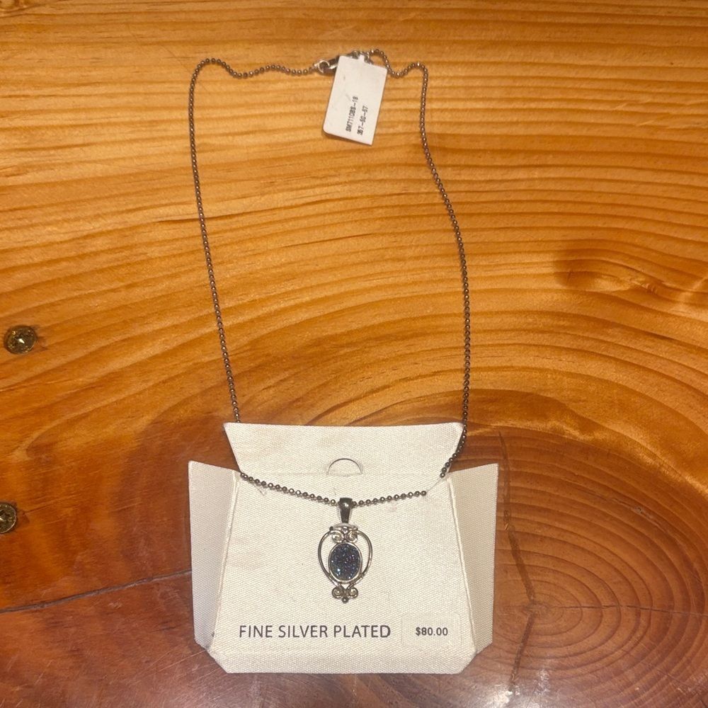 Silver Plated Necklace with Pendant